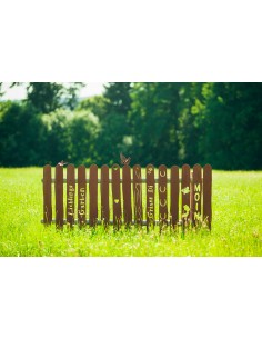 Gartenzaun - Metall Zaunlatte - Neutral - Höhe 90 cm 2