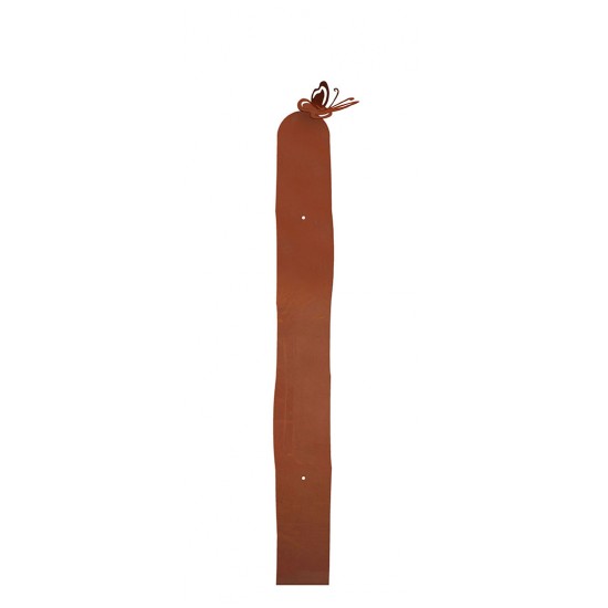 Gartenzaun - Metall Zaunlatte mit Schmetterling - Höhe 90 cm