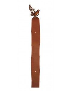 Gartenzaun - Metall Zaunlatte mit Vögelchen - Höhe 90 cm