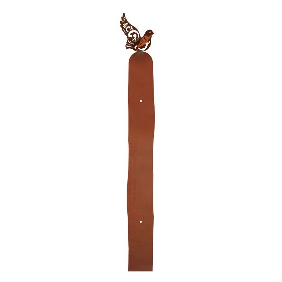 Gartenzaun - Metall Zaunlatte mit Vögelchen - Höhe 90 cm