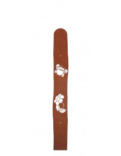 Gartenzaun - Metall Zaunlatte mit Biene und Blume - Höhe 90 cm