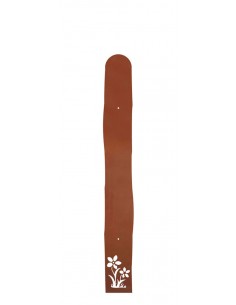 Gartenzaun - Metall Zaunlatte mit Gänseblümchen - Höhe 90 cm