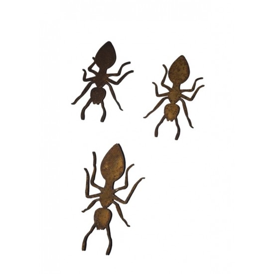 Käfer - Biene und Co als Gartendeko Figuren Gartendeko Ameise - 7 cm lang Mit diesen Rost-Ameisen kannst du jeder Dekoration ein