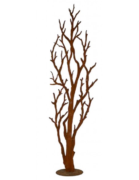 XXL Bäume ab 120 cm Langer Baum mit Rohr als Steckverbindung - Höhe 165 cm - Breite 48 cm Baum aus Edelrost mit einem Rohr an de