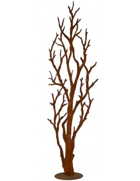 XXL Bäume ab 120 cm Langer Baum mit Rohr als Steckverbindung - Höhe 165 cm - Breite 48 cm Baum aus Edelrost mit einem Rohr an de