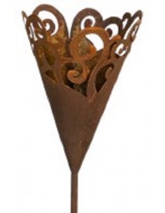 Pflanztüten Pflanztüte Barockcurl - Cono - Höhe 27 cm - mit Rohr als Steckverbindung Die Barockcurl Fackel kannst Du einfach bep