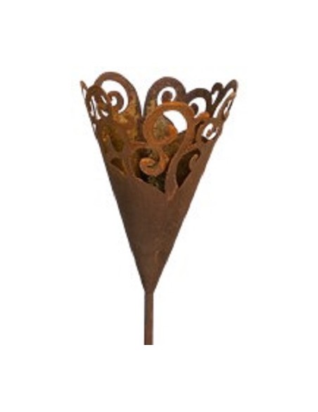 Pflanztüten Pflanztüte Barockcurl - Cono - Höhe 27 cm - mit Rohr als Steckverbindung Die Barockcurl Fackel kannst Du einfach bep