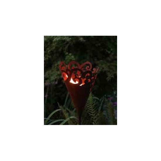 Pflanztüten Pflanztüte Barockcurl - Cono - Höhe 27 cm - mit Rohr als Steckverbindung Die Barockcurl Fackel kannst Du einfach bep