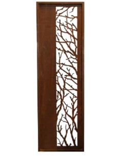 Herbstdeko Sichtschutzwand - Astparavent schmal mit Streifenausschnitt - Breit 55 cm - Höhe 200 cm Schmale Sichtschutzwand mit Ä 2