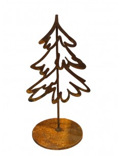 Blumen und Bäume Kleiner Skizzen Baum auf Platte - Höhe 20 cm - Bleistiftzeichnung - Größe 1 Der Skizzenbaum auf Platte zum Stel