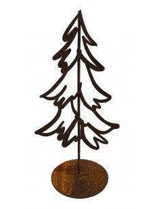 Blumen und Bäume Kleiner Skizzen Baum auf Platte - Höhe 25 cm - Bleistiftzeichnung - Größe 2 Der Skizzenbaum in der mittleren Au