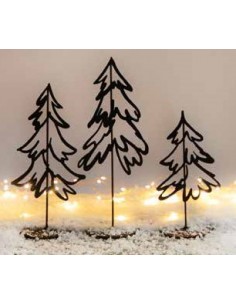 Blumen und Bäume Kleiner Skizzen Baum - auf Platte Höhe 30 cm - Bleistiftzeichnung - Größe 3 Der kleine Skizzenbaum in der größt 2