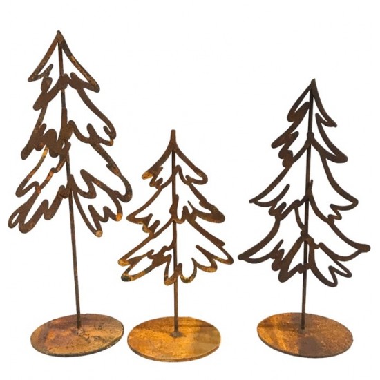 Blumen und Bäume Kleiner Skizzen Baum auf Platte - Höhe 25 cm - Bleistiftzeichnung - Größe 2 Der Skizzenbaum in der mittleren Au