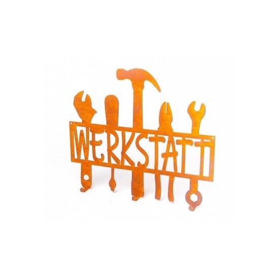 Wandhalterungen und Haken Garderobenhaken - Werkstatt - 35 cm lang - 3 Haken Garderobenhaken mit 3 Haken zum Aufhängen für Jacke