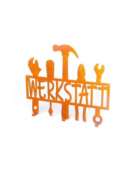 Wandhalterungen und Haken Garderobenhaken - Werkstatt - 35 cm lang - 3 Haken Garderobenhaken mit 3 Haken zum Aufhängen für Jacke