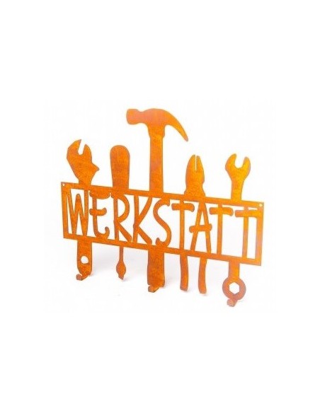 Wandhalterungen und Haken Garderobenhaken - Werkstatt - 35 cm lang - 3 Haken Garderobenhaken mit 3 Haken zum Aufhängen für Jacke