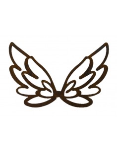 Weihnachtsdeko Flügel zum Hängen - Bleistiftzeichnung - Skizzenflügel - Breite 17 cm - Höhe 9 cm Schöne Flügel als Skizzenzeichn