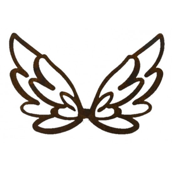 Weihnachtsdeko Flügel zum Hängen - Bleistiftzeichnung - Skizzenflügel - Breite 17 cm - Höhe 9 cm Schöne Flügel als Skizzenzeichn