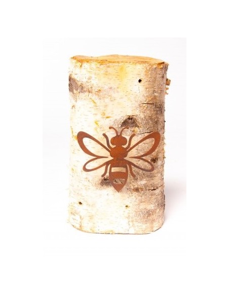 Start Biene zum Einschrauben in Holz - 12 cm breit - 10 cm hoch 