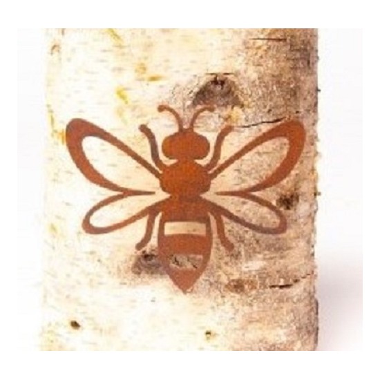 Start Biene zum Einschrauben in Holz - 12 cm breit - 10 cm hoch 