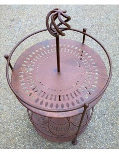 Tische, Stühle und Möbel Minibar - Paris - 82 cm hoch - 40 cm Ø - mit Halterung für Flaschen Tisch aus Metall mit Halterungen fü 2