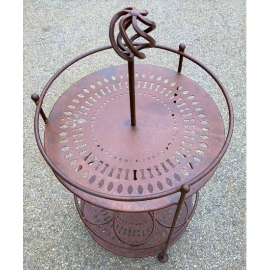 Tische, Stühle und Möbel Minibar - Paris - 82 cm hoch - 40 cm Ø - mit Halterung für Flaschen Tisch aus Metall mit Halterungen fü