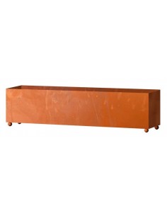Großer Blumentrog aus Metall - Breite 98 cm 2