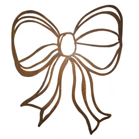 Bleistiftzeichnung Liebe und Skizzen Deko Schleife zum Hängen - Höhe 22 cm - Skizzenschleife Schöne Schleife im Skizzen-Design z