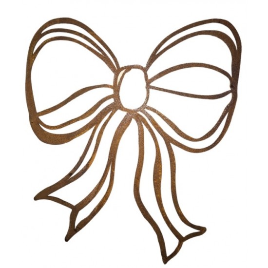 Deko zum Hängen Skizzen Schleife - zum Hängen - Höhe 31 cm - Gr. 2 Schleife zum Hängen als Bleistiftzeichnung - Skizzenschleife.