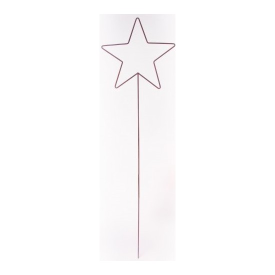 Sterne - Weihnachtstern Deko Stern als Gartenstecker - Höhe 134 cm - Ø 40 cm - Drahtstern Gr.3 Sternstecker als Gartenstecker fü