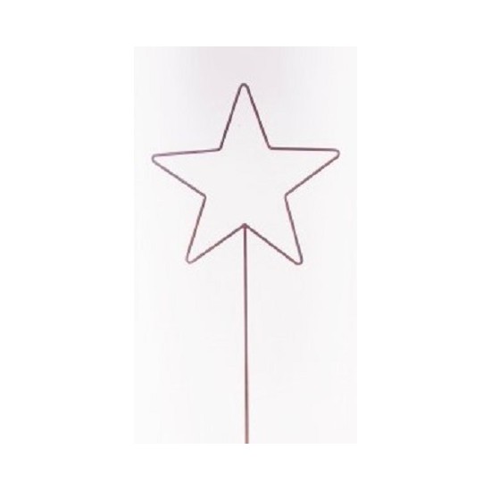 Sterne - Weihnachtstern Deko Stern als Gartenstecker - Höhe 125 cm - Ø 30 cm - mittel - Drahtstern Der Gartenstecker - Drahtster