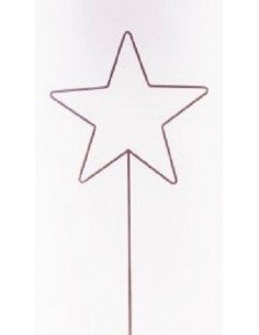 Sterne - Weihnachtstern Deko Stern als Gartenstecker - Höhe 118 cm - Ø 23 cm - klein - Drahtstern Den Stern kannst Du einfach in