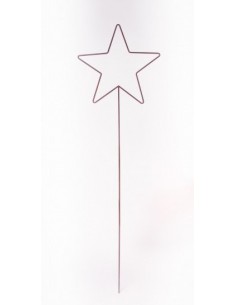 Sterne - Weihnachtstern Deko Stern als Gartenstecker - Höhe 118 cm - Ø 23 cm - klein - Drahtstern Den Stern kannst Du einfach in 2