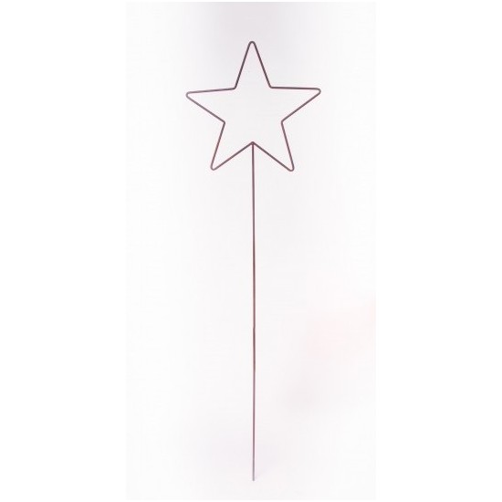 Sterne - Weihnachtstern Deko Stern als Gartenstecker - Höhe 118 cm - Ø 23 cm - klein - Drahtstern Den Stern kannst Du einfach in