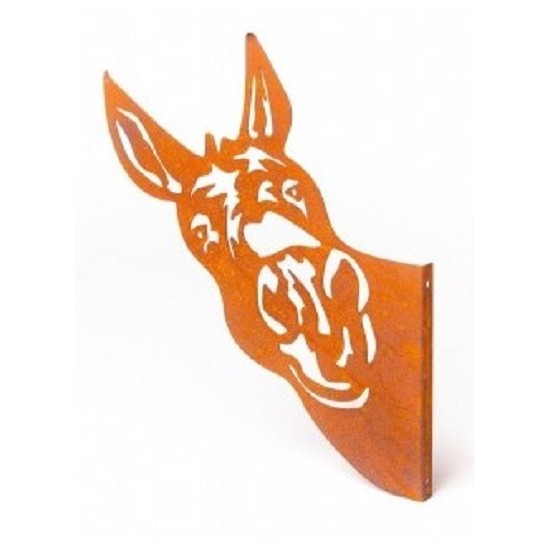 Pferde + Esel Lustiger Esel Kopf als Wandhalterung zum Anschrauben - Höhe 36 cm Der lustige Eselskopf zum Befestigen an eine Wan