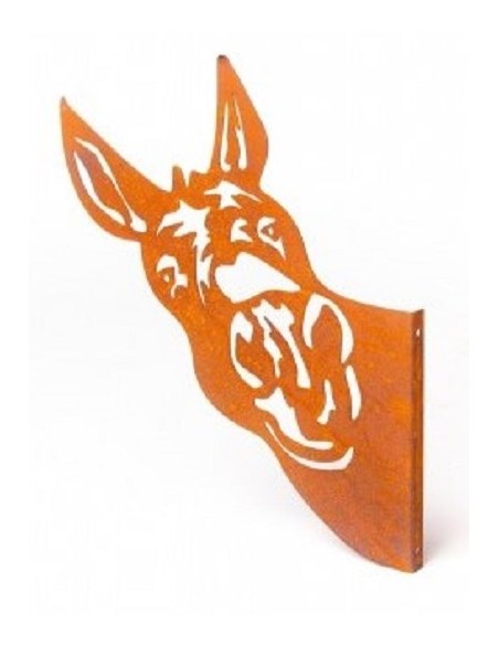 Pferde + Esel Lustiger Esel Kopf als Wandhalterung zum Anschrauben - Höhe 36 cm Der lustige Eselskopf zum Befestigen an eine Wan