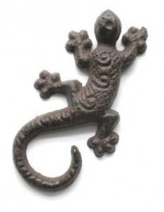 Gartendeko Gusseisen rostig - Deko aus Eisen Salamander aus Gusseisen - Länge 11,5 cm 
Länge 11,5 cm
Breite 6 cm
Höhe 1,8 cm
