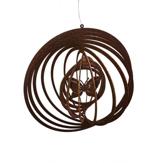 Deko zum Hängen Edelrost Windspiel Schmetterling - Ø 18cm Edelrost Windspiel Schmetterling
Durchmesser 18 cm
Schmetterling i