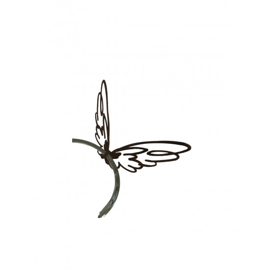 Engel basteln und Engelsflügel Flügel mit Haken zum einhängen in Vasen - Skizzenflügel - Breite 22 cm - Höhe 11 cm Flügel Bleist