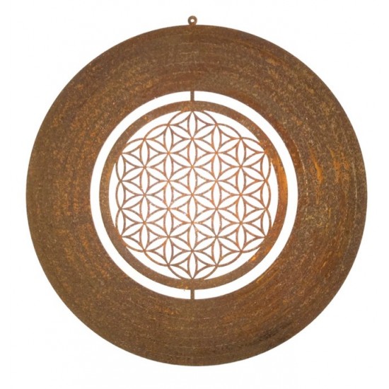 Windspiele und Klangspiele Windspiel - Blume des Lebens - Ø 18 cm - zum Aufdrehen Das Windspiel mit der Blume des Lebens kannst 