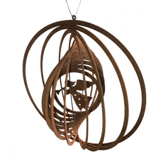 Deko zum Hängen Windspiel - mit Engel - Ø 18 cm - zum Aufdrehen 

Windspiel mit einem musikalischen Engel zum Aufdrehen für De