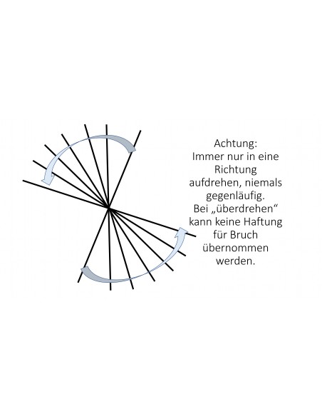 Sterne - Weihnachtstern Deko Windspiel Stern zum Aufdrehen  - groß - Ø 22 cm Stern Windspiel zum Aufdrehen in der großen Ausführ