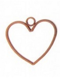 Herzige Dinge - Edelrost Dekoherzen Herz klein zum Hängen - Höhe 13,5 cm - Drahtherz 
Höhe 13,5 cm
Breite 12,5 cm
Dicke 6 mm