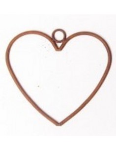Herzige Dinge - Edelrost Dekoherzen Herz mittel zum Hängen - Höhe 18 cm - Drahtherz 
Höhe 18 cm
Breite 16 cm
Materialdicke 6