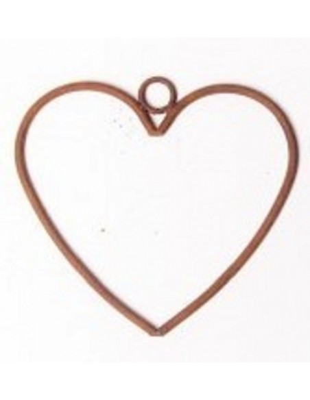 Herzige Dinge - Edelrost Dekoherzen Herz mittel zum Hängen - Höhe 18 cm - Drahtherz 
Höhe 18 cm
Breite 16 cm
Materialdicke 6 