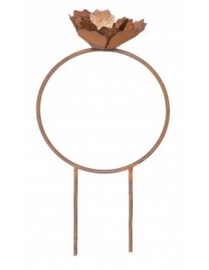 Deko Ringe Drahtring mit Rose klein zum stecken - Ø 20 cm 
Durchmesser 20 cm
Höhe 38 cm