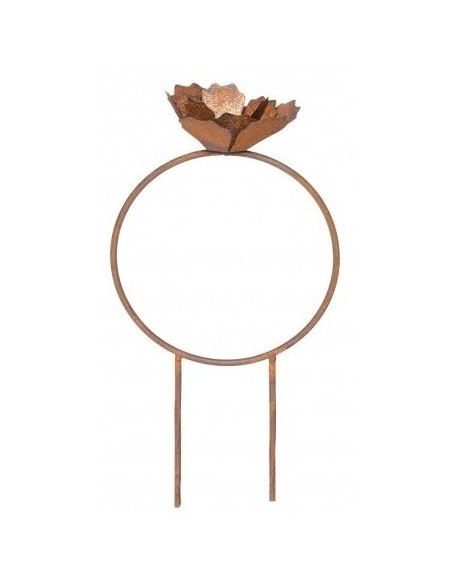 Deko Ringe Drahtring mit Rose klein zum stecken - Ø 20 cm 
Durchmesser 20 cm
Höhe 38 cm
