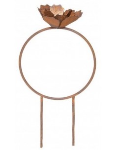 Deko Ringe Ring mit Rose - zum stecken - Ø 30 cm - Drahtring 
Durchmesser 30 cm
Höhe 47 cm
