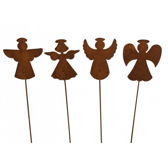 Engelfiguren kaufen und Engel Bastel-Ideen Engelchen als Gartenstecker - Gesamthöhe 50 cm - Variante 1 Engelchen als Gartensteck