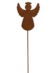 Engelfiguren kaufen und Engel Bastel-Ideen Engelchen als Gartenstecker - Gesamthöhe 50 cm - Variante 3 Weihnachtsengel aus Metal